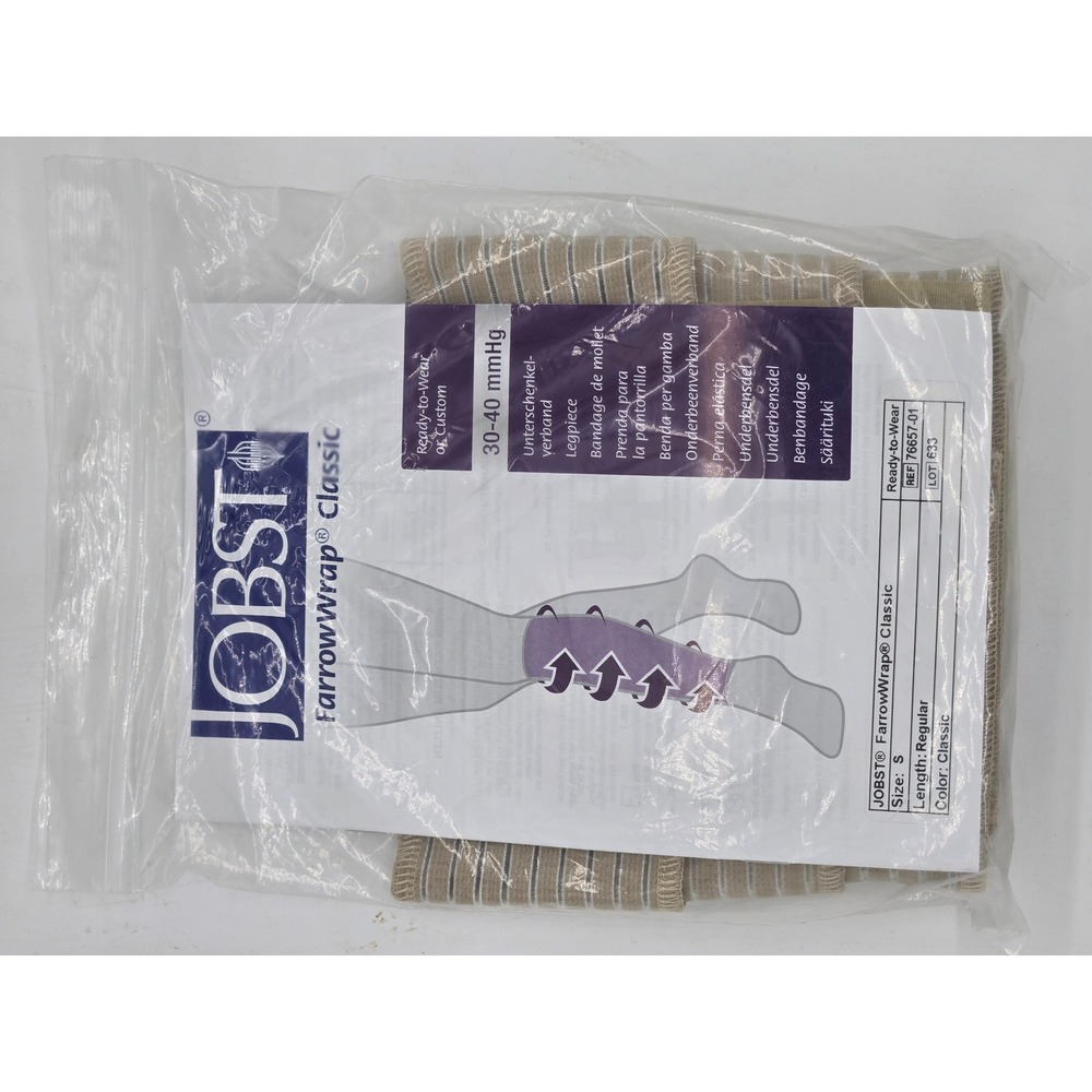 JOBST FarrowWrap Classic Legpiece 30-40 mmHg Size S Regular Tan 76657-01